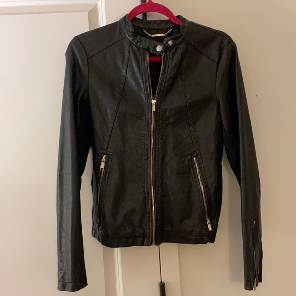Express Vegan Leather Moro Jacket